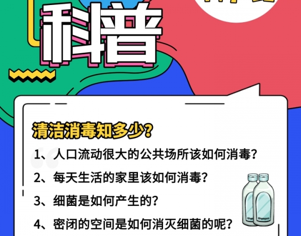 科普行、云上直播回顧|消毒清潔之行